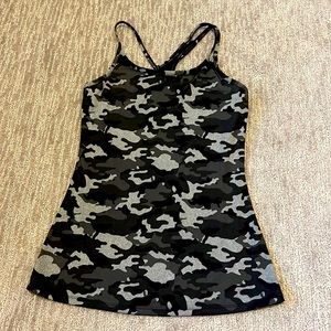 Fabletics Black Camo workout tank Small